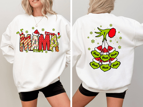 Personalized Nickname Mama, Mom And Kids Names Christmas 2025