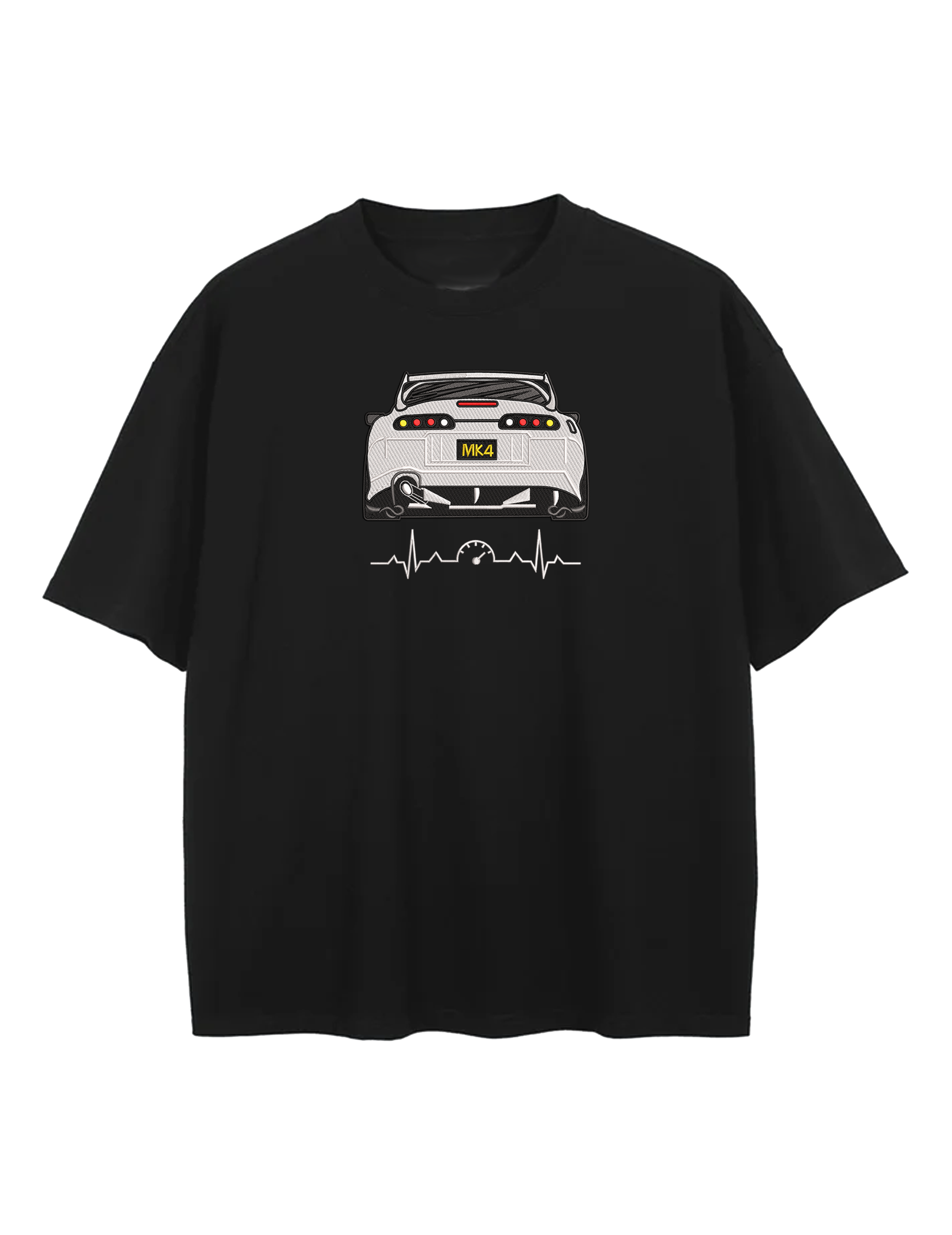White Porsche – Custom Embroidered Car T-shirt