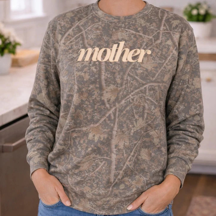 Custom MAMA Camo Sweatshirt– Print Hoodie | Little Mama Sweatshirt