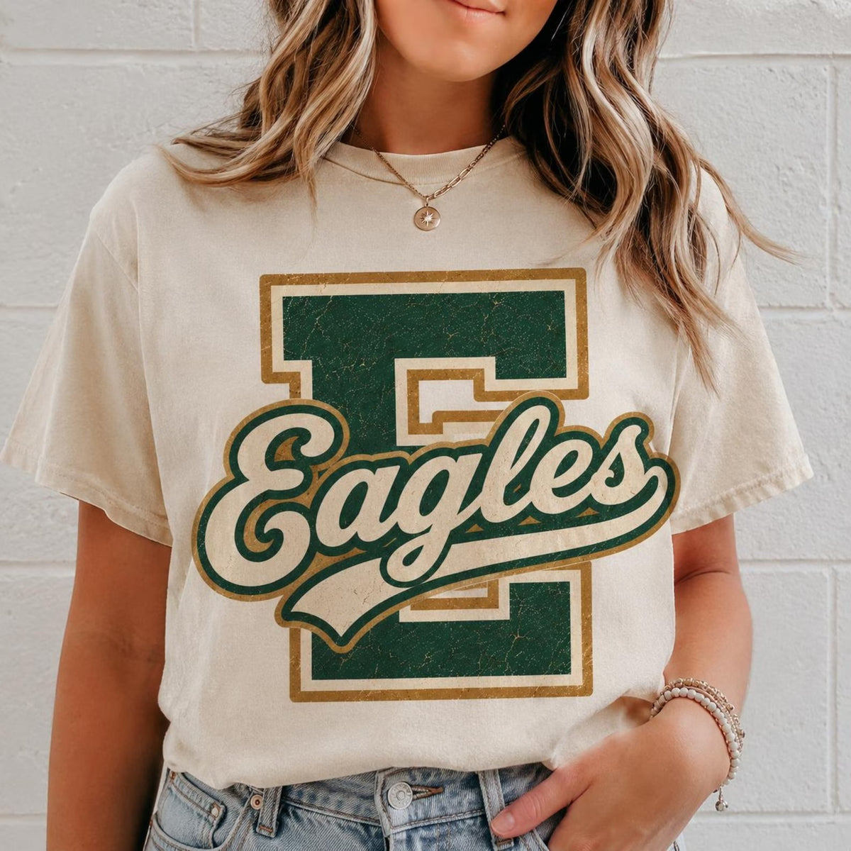Custom Classic Varsity Mascot Tee – Personalized Team Name T-Shirt