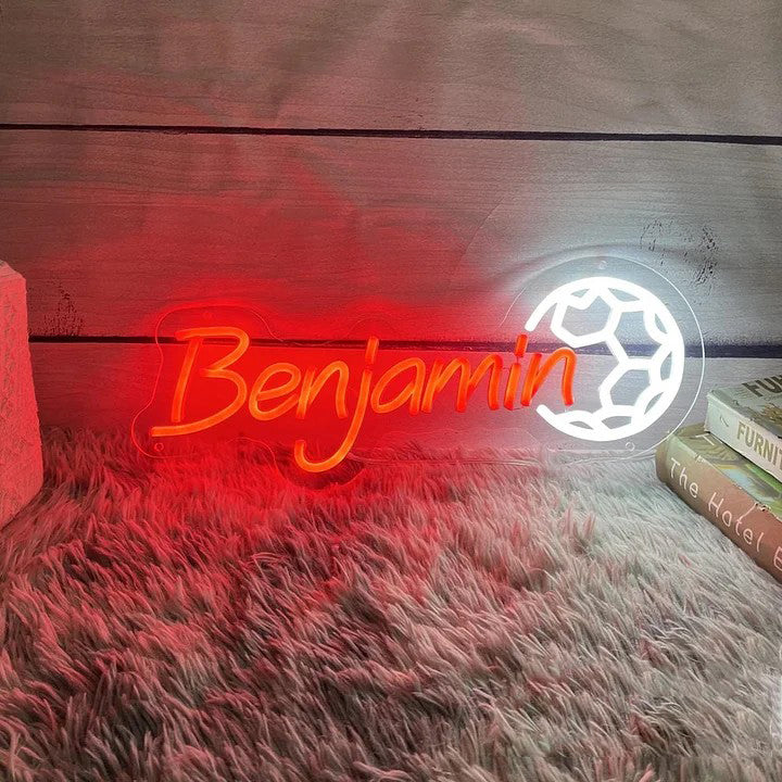 Personalized Sport Name Neon Sign Custom Bedroom Name LED Neon Light