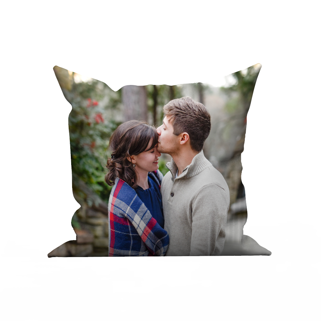 Custom Photo Throw Pillow Case - Kiss