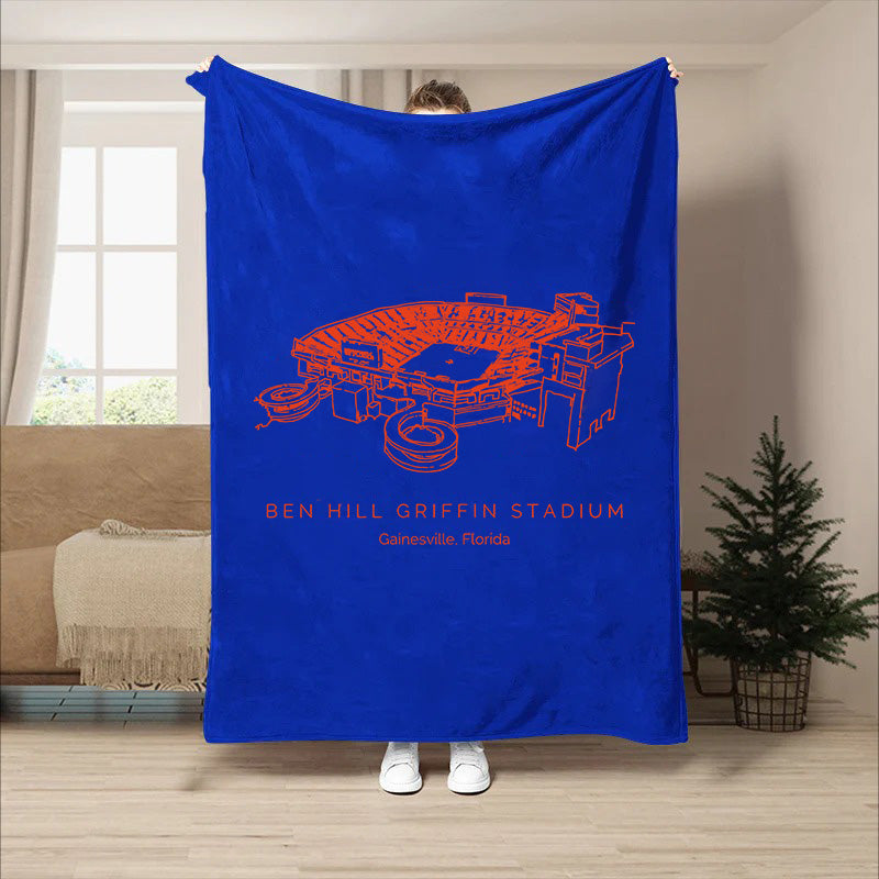 Custom Stadium Blanket Ben Hill Griffin Stadium - Florida Gators football, College Football Blanket