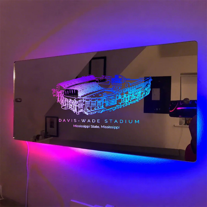 Davis Wade Stadium Mirror Light-Gifts For Sports Lovers