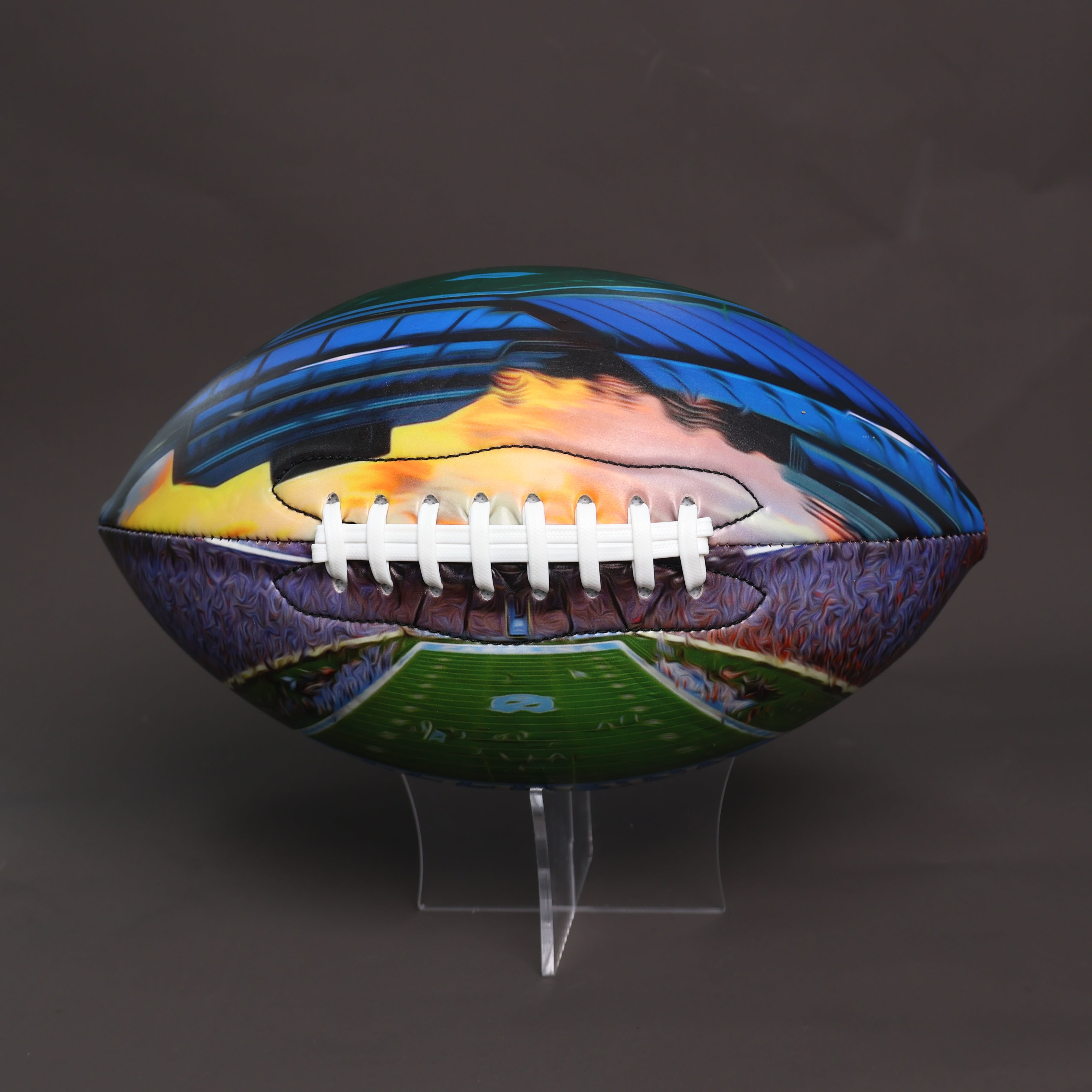 Kenan Memorial Stadium Football University Series | Custom Footballs for a College Football Fan