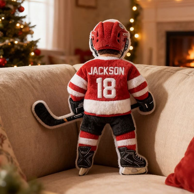 Personalized Graphic3DPrint Ice Hockey Player Pillow with Custom Name ...