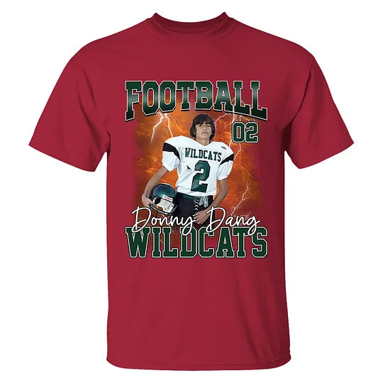 Game Day Football Personalized T-Shirt Custom Your Photo Gift For Football Player