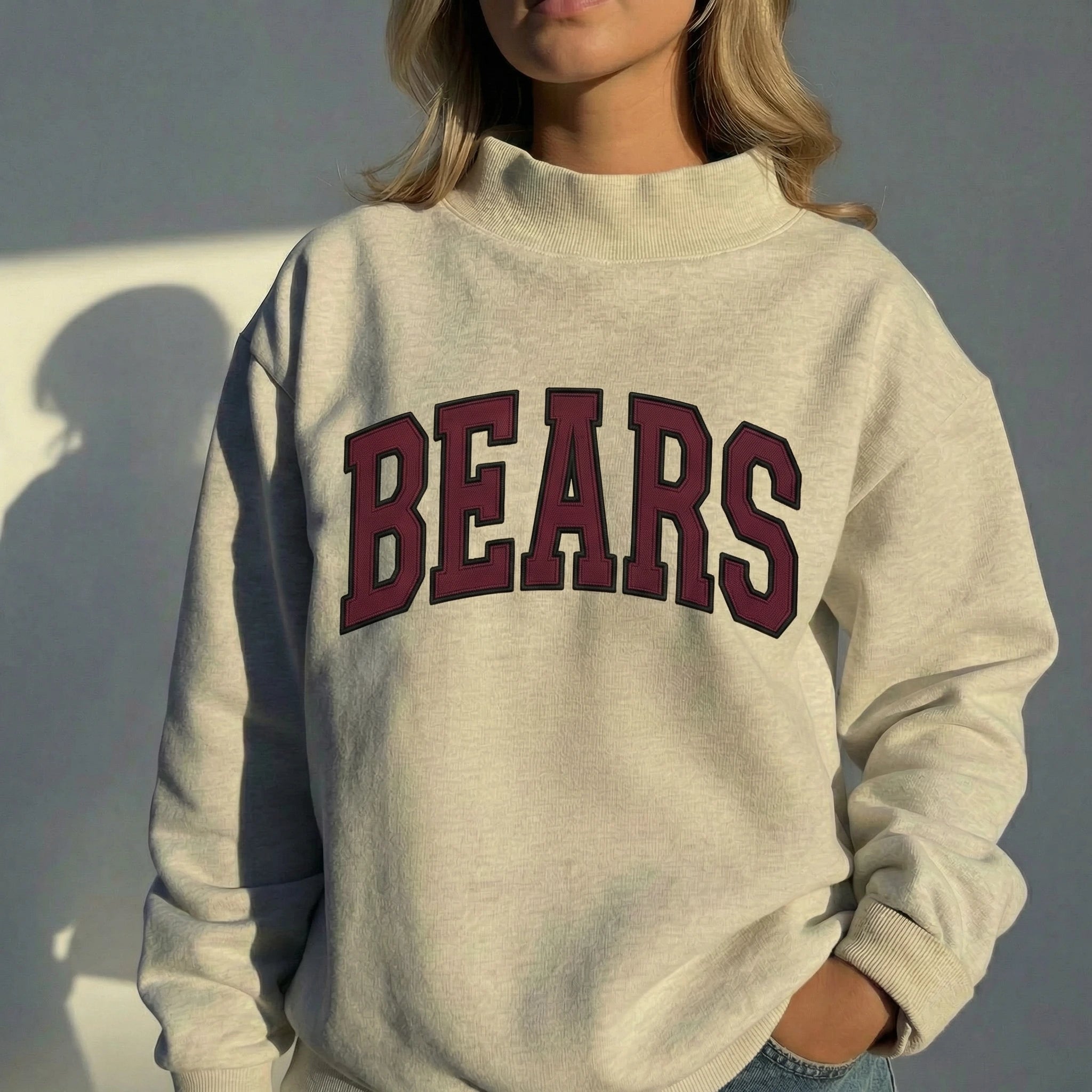 Custom Team Mascot Mockneck Sweatshirt – Personalized Camo tee | Gifts for Sports Mom