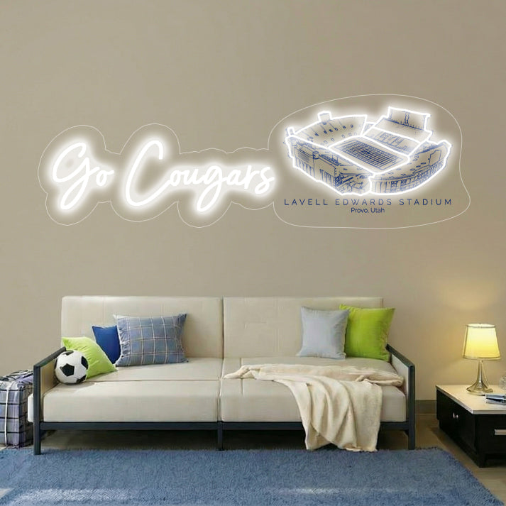 LaVell Edwards Stadium LED Neon Light | Game Day, Christmas for Sports Fans