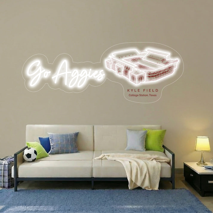 Kyle Field Stadium LED Neon Light | Game Day, Christmas for Sports Fans