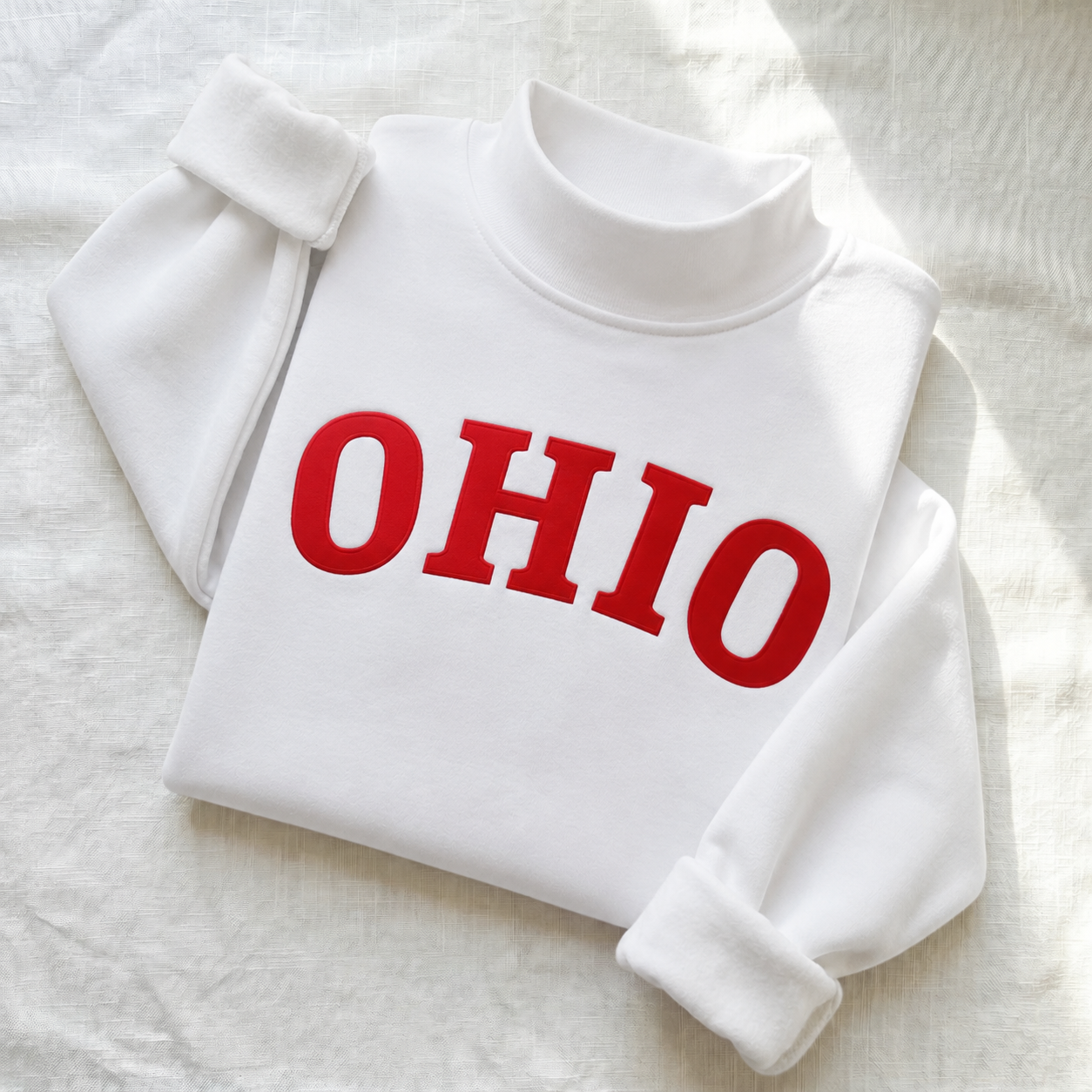 Custom Heat Transfer Print Oversized Polka Dot Mockneck Pullover | Relaxed-Fit Half-Turtleneck with Vintage Dot Pattern