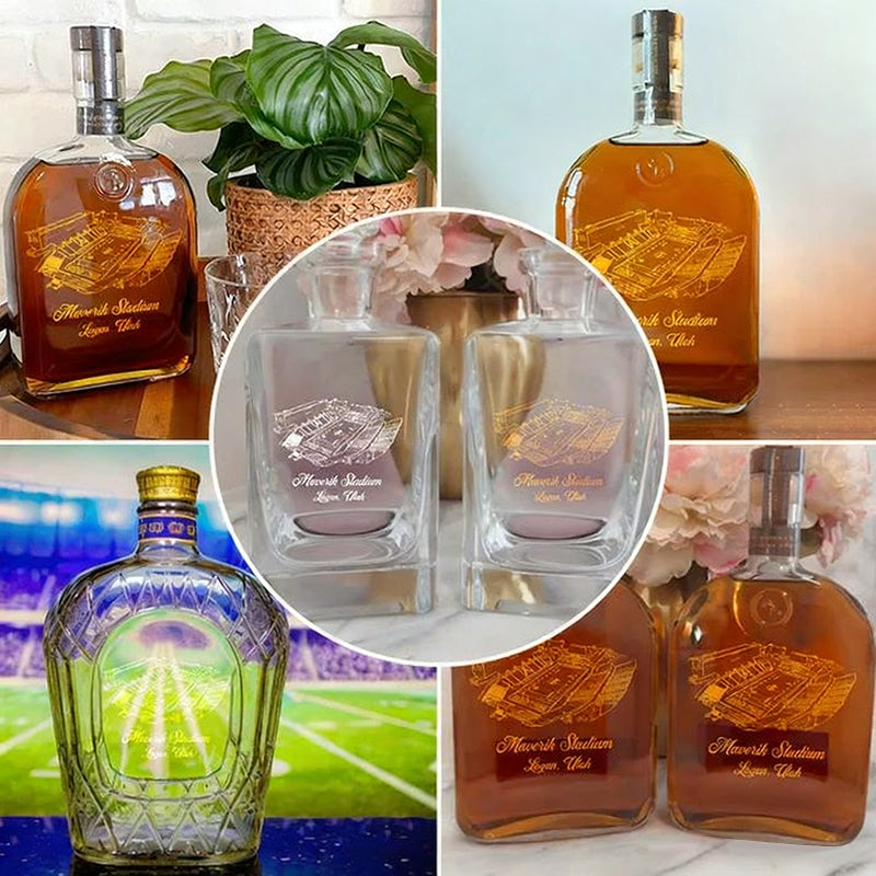 Custom Maverik Stadium Whiskey Bottles-Gifts For Sports Lovers