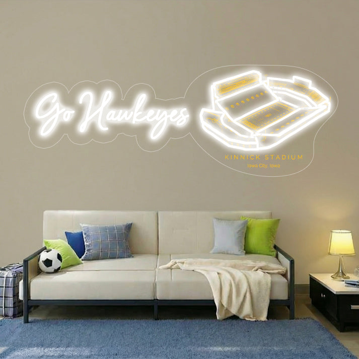 Kinnick Stadium LED Neon Light | Game Day, Christmas for Sports Fans