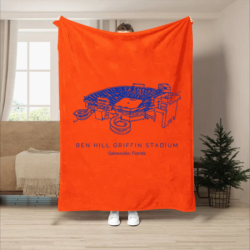 Custom Stadium Blanket Ben Hill Griffin Stadium - Florida Gators football, College Football Blanket
