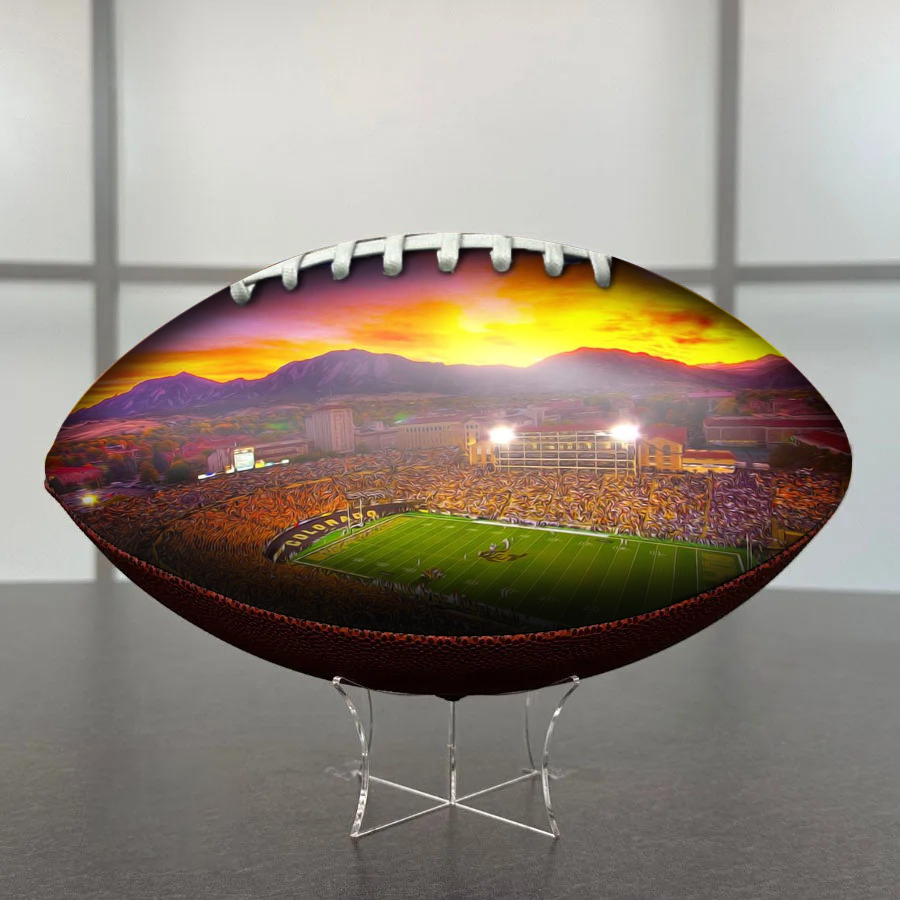 Folsom Field Stadium Football University Series | Custom Footballs for a College Football Fan
