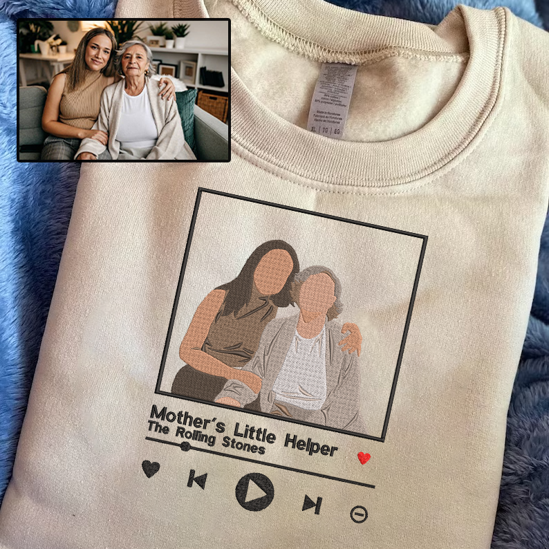 Mother's Day Personalized Embroidered Hoodie Sweatshirt T-Shirt | Gift for Mom