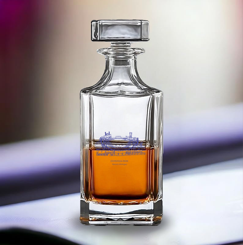 Comerica Park Whiskey Bottle-Perfect Gifts for Baseball Fans