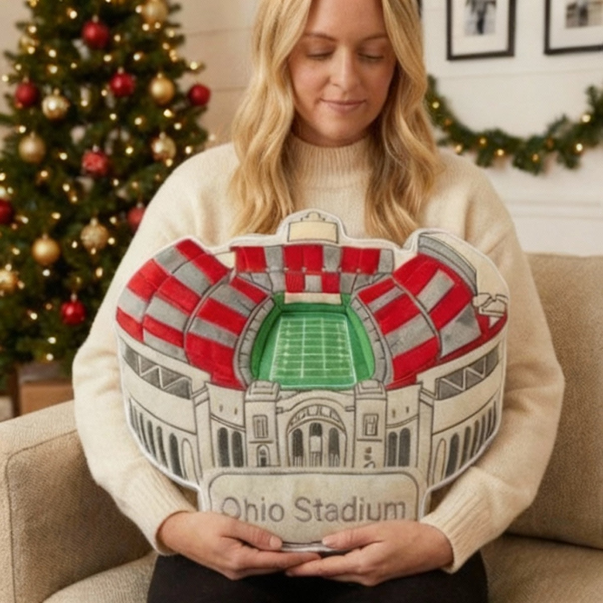 Ohio Stadium Pillow | Game Day, Christmas for Sports Fans