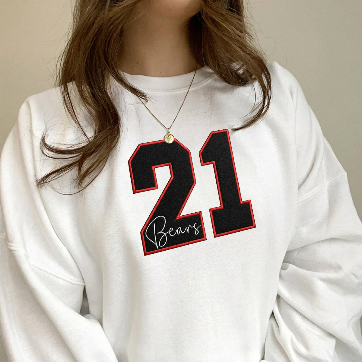 Custom Team Number with Text Sweatshirt – Personalized Numbers  Sweatshirt | Gifts for Sports Mom