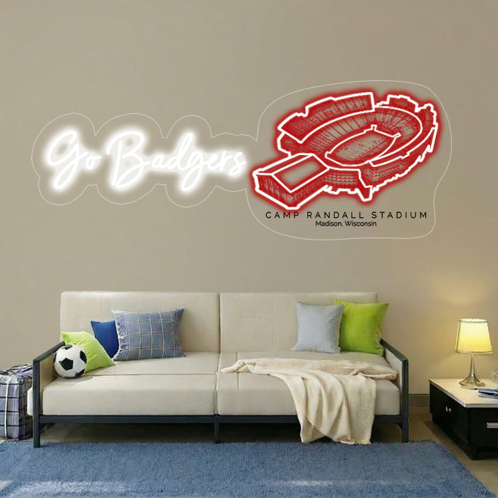 Camp Randall Stadium LED Neon Light | Game Day, Christmas for Sports Fans