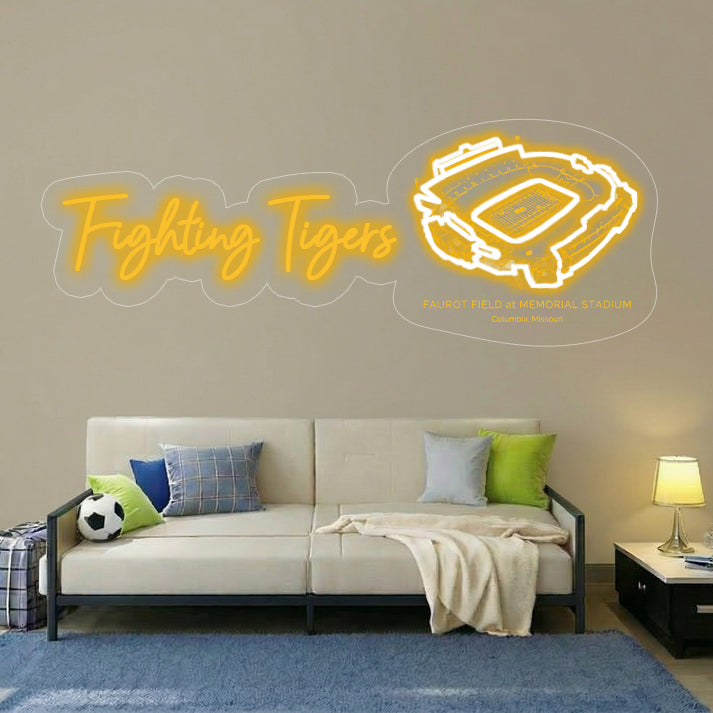 Faurot Field at Memorial Stadium LED Neon Light | Game Day, Christmas for Sports Fans