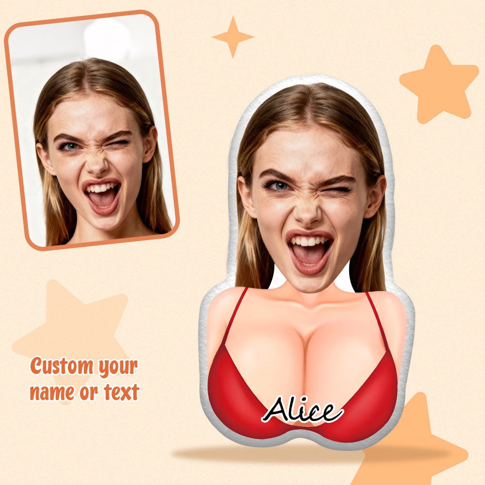 Custom Cartoon Pillow Dolls – Personalized Doll That Looks Like You | Mini Me Pillow With Face & Name For Chirstmas For Couple