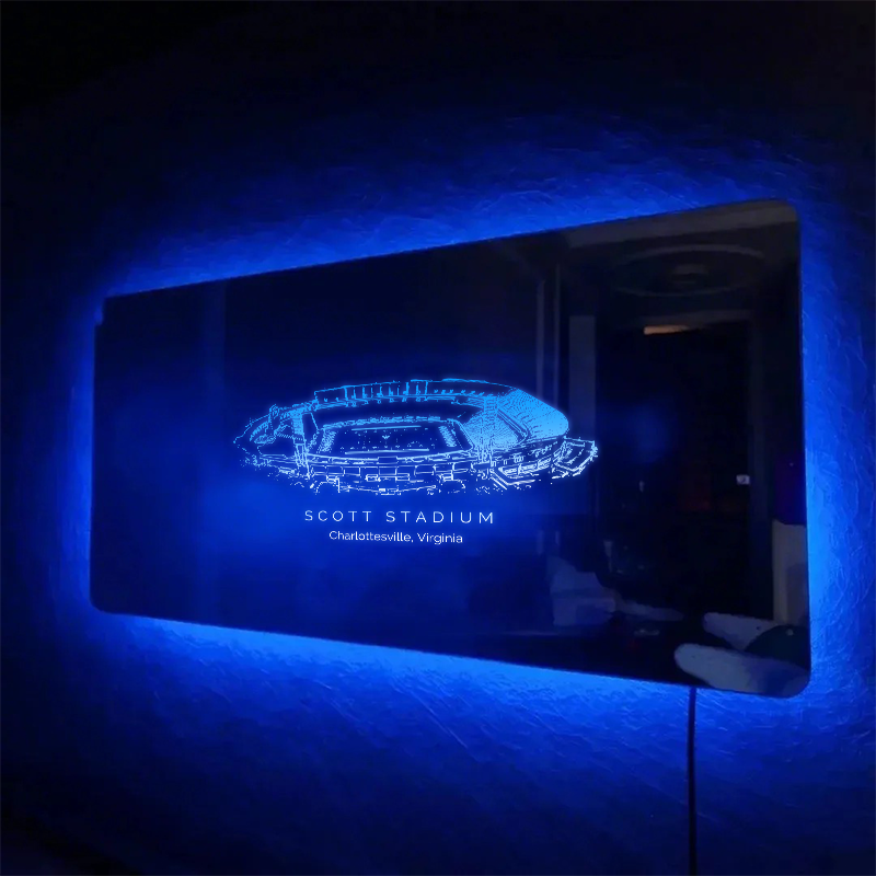 Scott Stadium(Virginia)  Mirror Light-Gifts For Sports Lovers