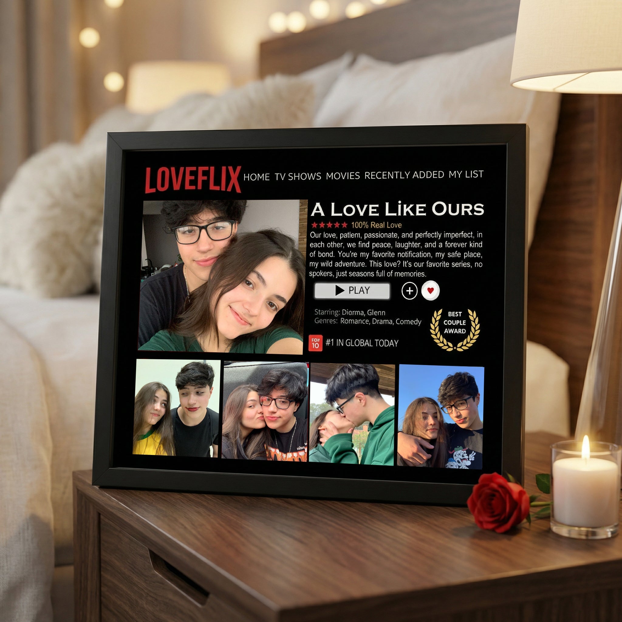 Custom Loveflix Photo Frames, A Perfect Gift For Your Loved One, The Must-Have Gift For Couples In 2026.