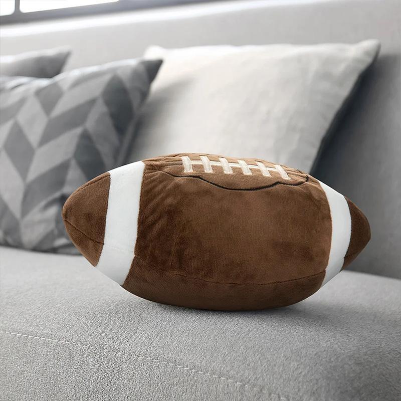 Personalized Football Shaped Pillow with Custom Name for Sports Fans and Kids