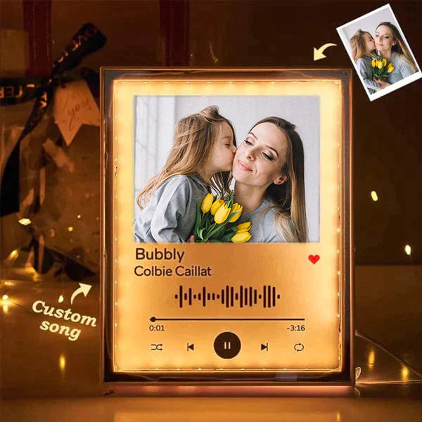 Gift for Mom Custom Music Night Light Mirror Music Gifts | Mother's Day Gift