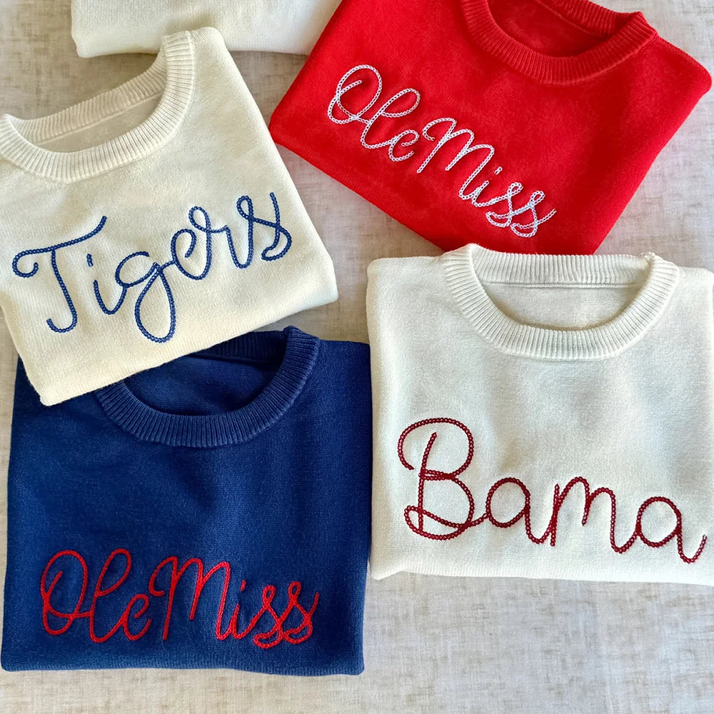 Custom Embroidered Game Day Sweater Vest