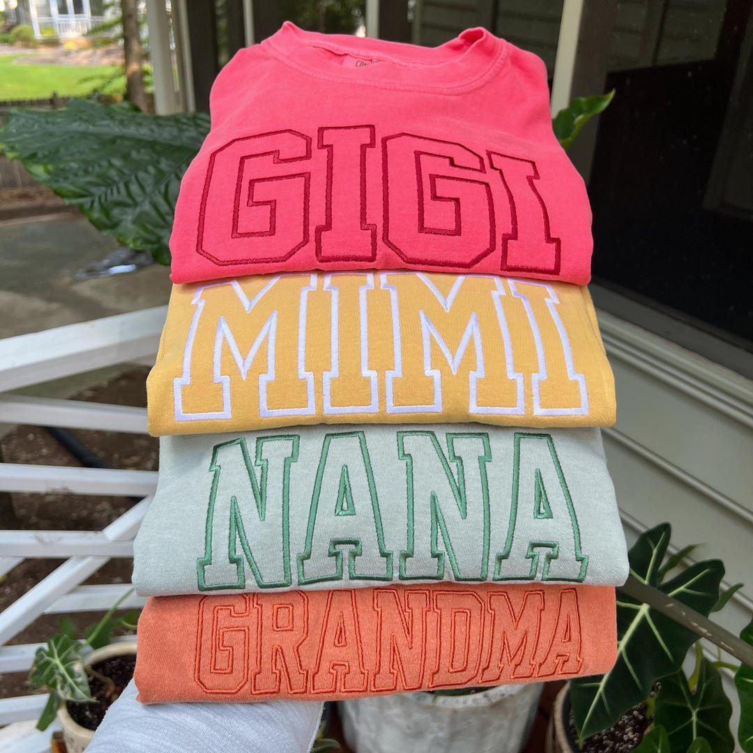 Custom Mama Embroidered Sweatshirt With Kids Names Sleeve | Mother's Day Gift