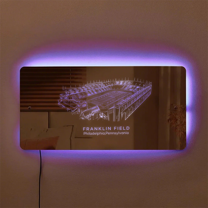 Franklin Field Stadium Mirror Light-Gifts For Sports Lovers