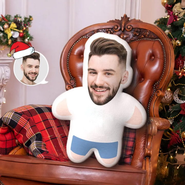 Personalized Shape Pillow with Photo Christmas Gifts for Family