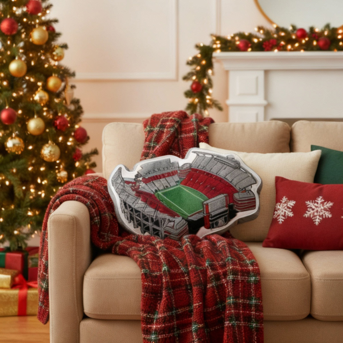 Williams-Brice Stadium Plush Pillow | Game Day, Christmas for Sports Fans