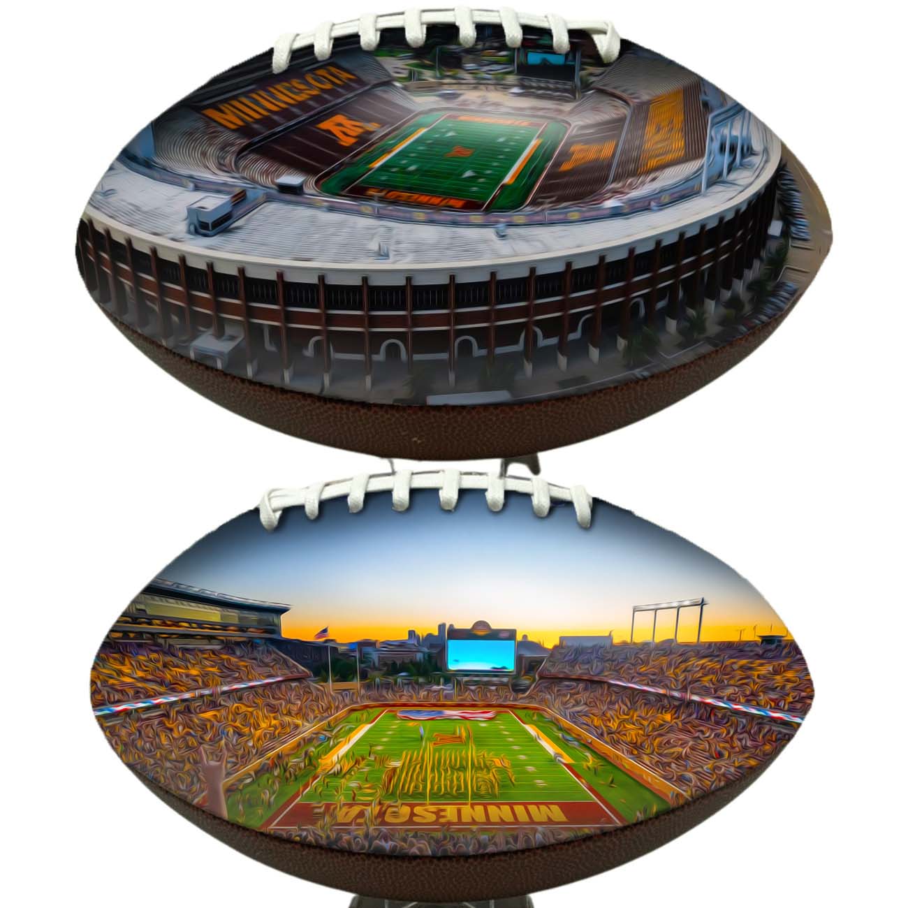 Huntington Bank Stadium Football University Series | Custom Footballs for a College Football Fan