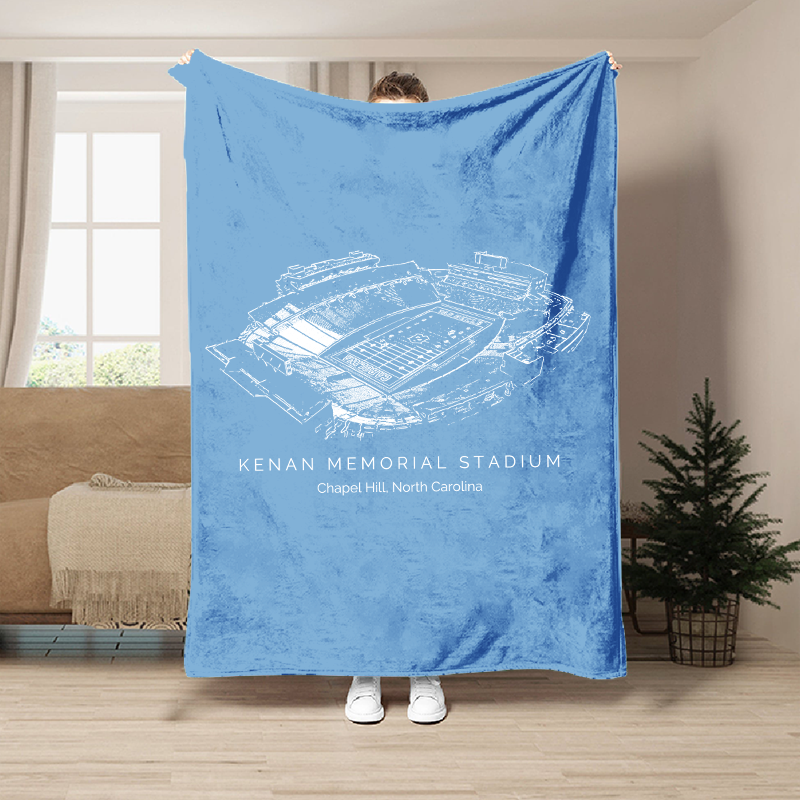 Custom Stadium Blanket Kenan Memorial Stadium - North Carolina Tar Heels football, College Football Blanket