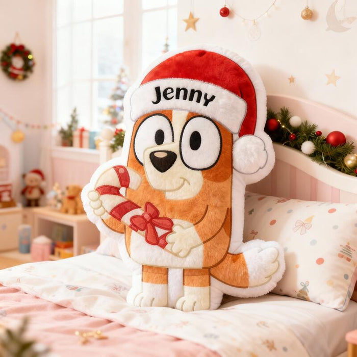 Personalized Cartoon Pattern Shaped Pillow Custom Bluey Dog Cute Christmas Gift for Kids