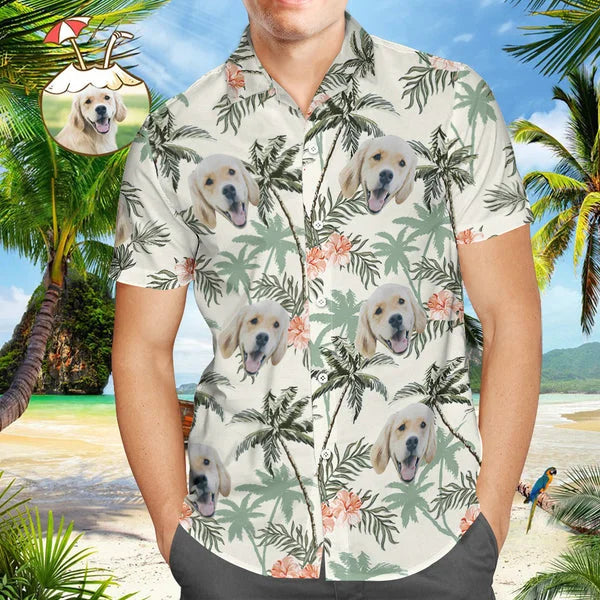 Custom Hawaiian Shirt with Pet Face Gifts for Pet Owner Gifts for Pet Lover