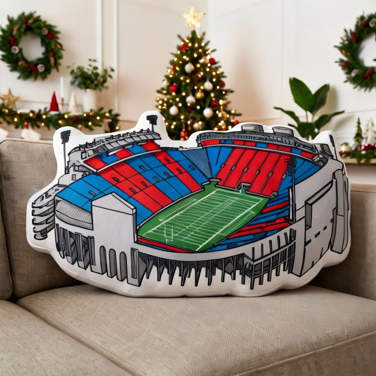 Vaught Hemingway Stadium Pillow | Game Day, Christmas for Sports Fans