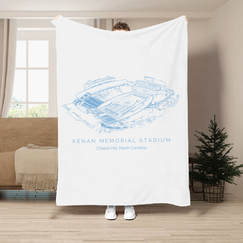 Custom Stadium Blanket Kenan Memorial Stadium - North Carolina Tar Heels football, College Football Blanket