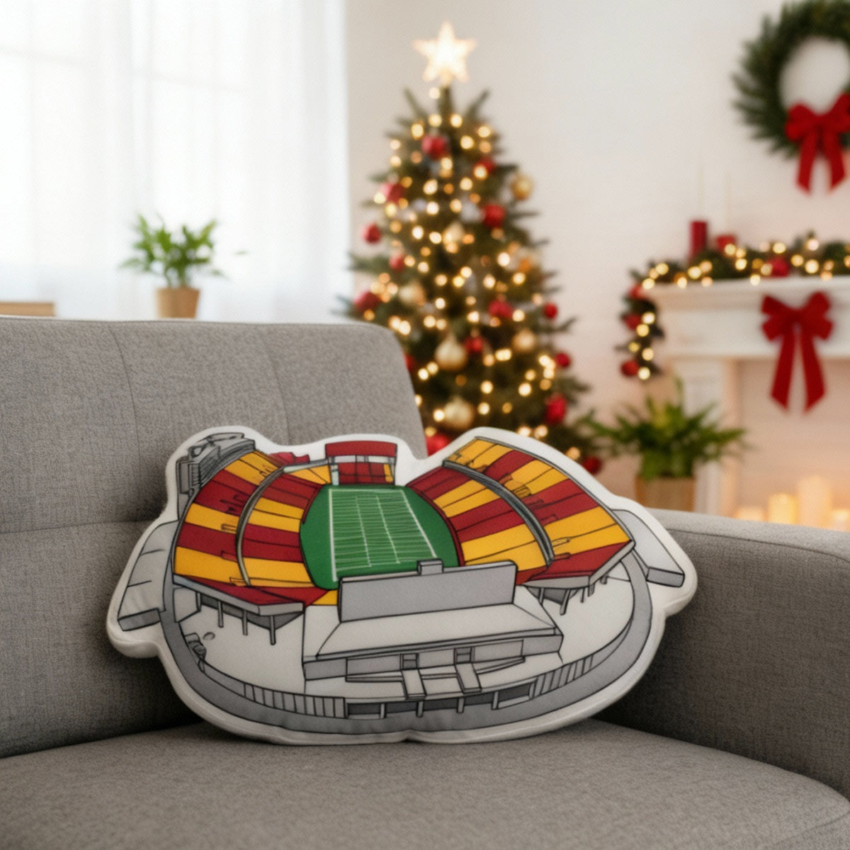 Jack Trice Stadium Pillow | Game Day, Christmas for Sports Fans