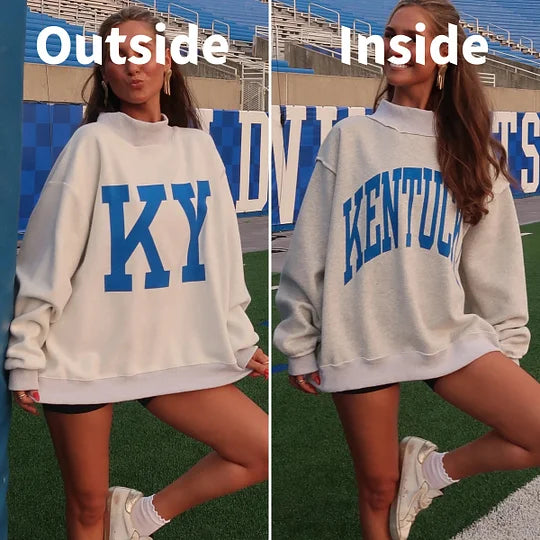 Personalized Team Kentucky/KY Reversible Mockneck