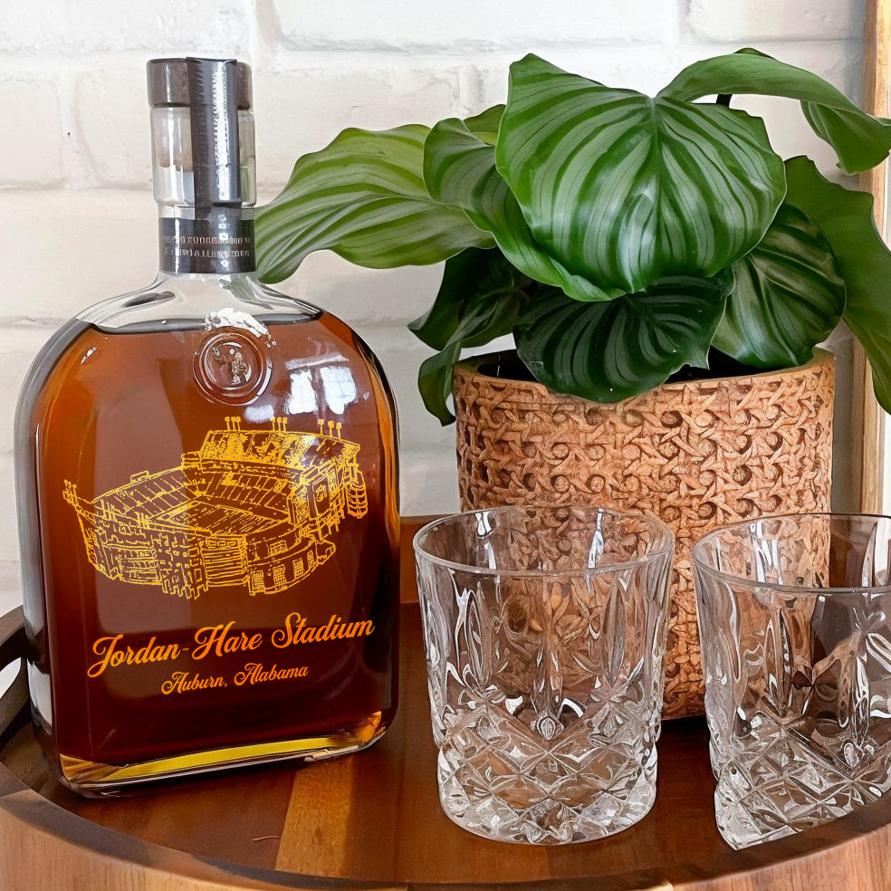 Custom Jordan-Hare Stadium Whiskey Bottles-Gifts For Sports Lovers