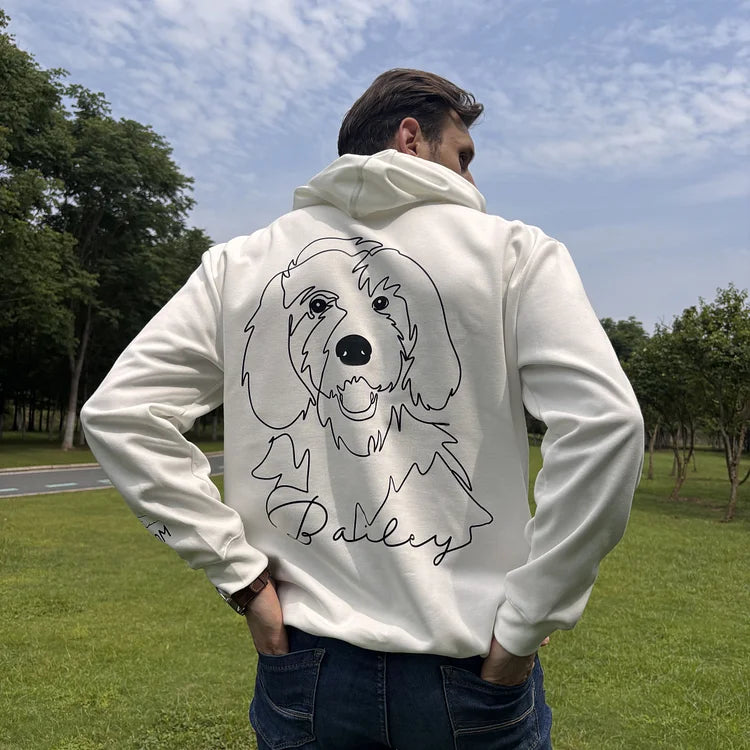 Custom Pet Photo Printed Hoodies, Personalized Dog Sweatshirt Hoodie | for Pet Lover