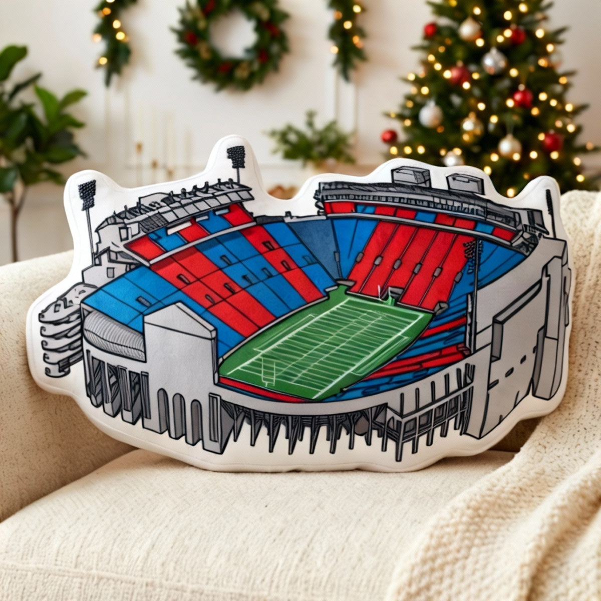 Vaught Hemingway Stadium Pillow | Game Day, Christmas for Sports Fans