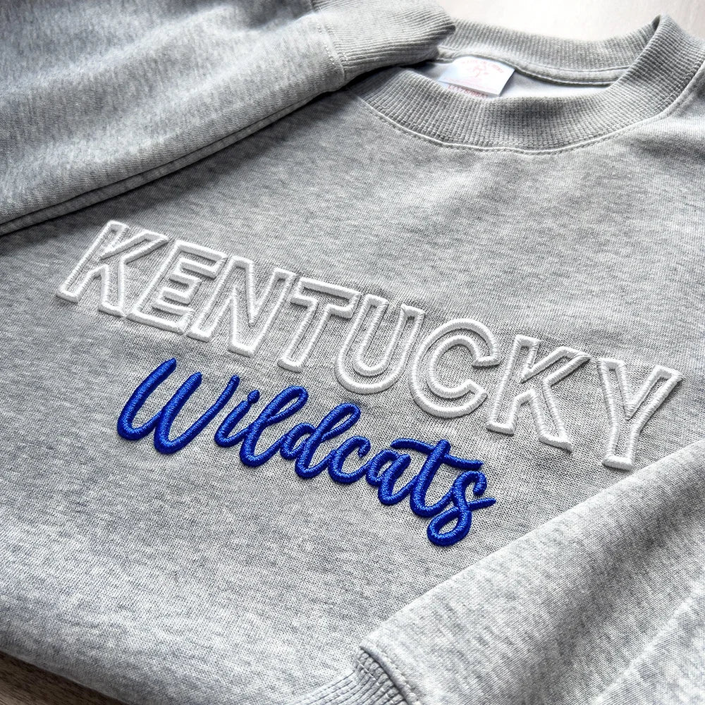 Custom 3D PUFF Embroidered College Varsity Team Sweatshirt