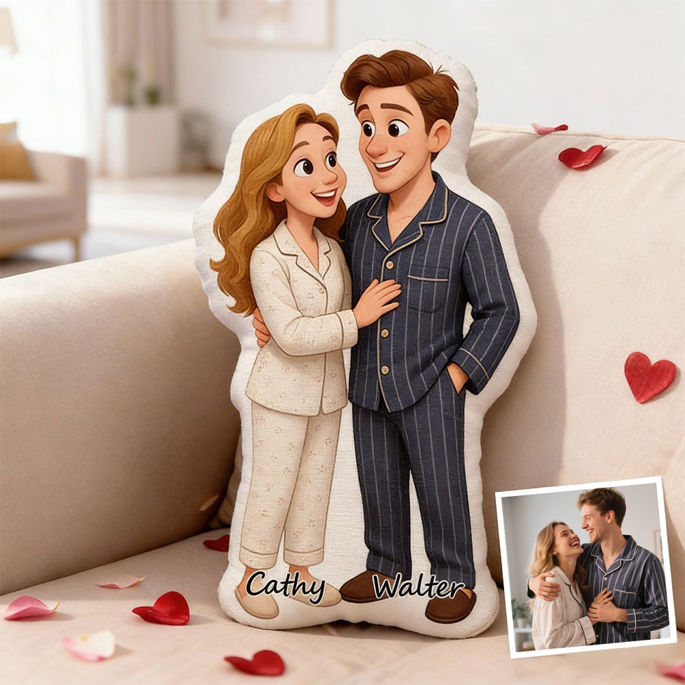 Custom Cartoon Pillow Dolls – Personalized Doll That Looks Like You | Mini Me Pillows With Face & Name For Couple For Family For Kids