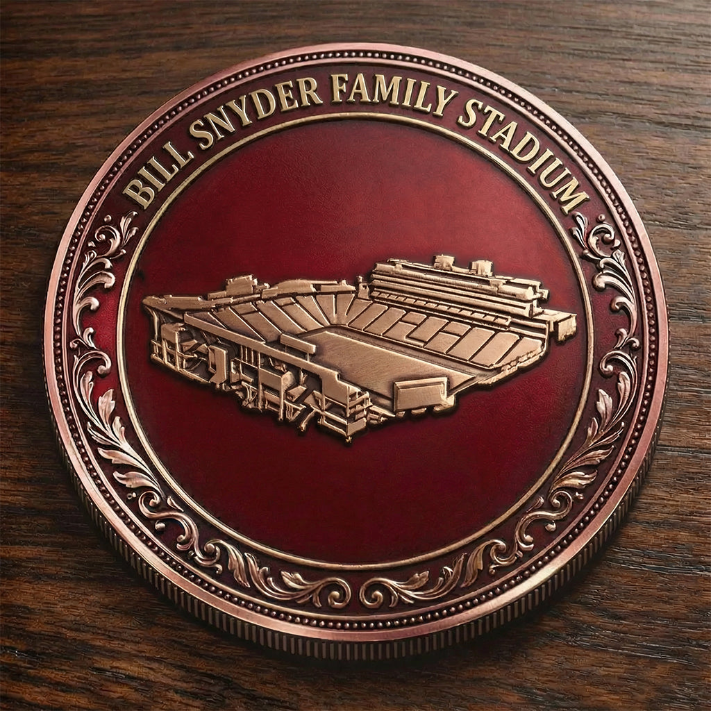 Custom Stadium Commemorative Coin Bill Snyder Family Stadium - Kansas State Wildcats football, College Football Commemorative Coin