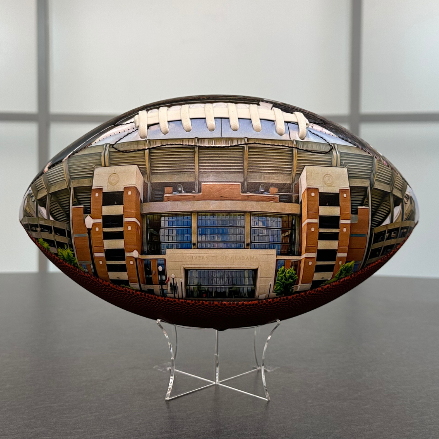 Bryant-Denny Stadium Football University Series | Custom Footballs for a College Football Fan